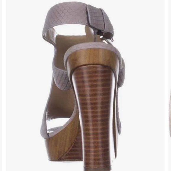 NWOT Michael Kors Josephine Platform Wedge- Grey - Picture 2 of 6